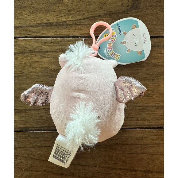 Original Squishmallows 3.5" Grecia The Pegacorn Clip On - Picture 2 of 3